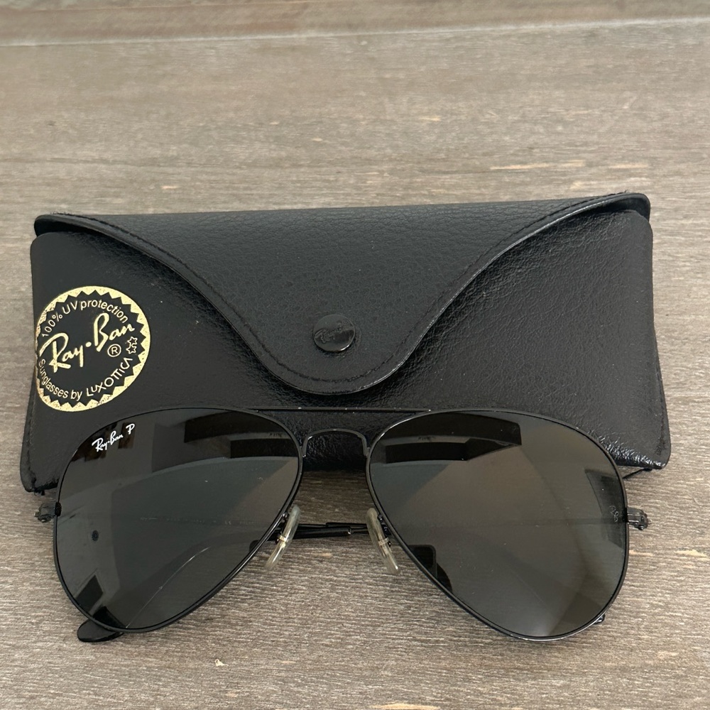 Ray-Ban Polarized Aviators Large Metal 58mm
